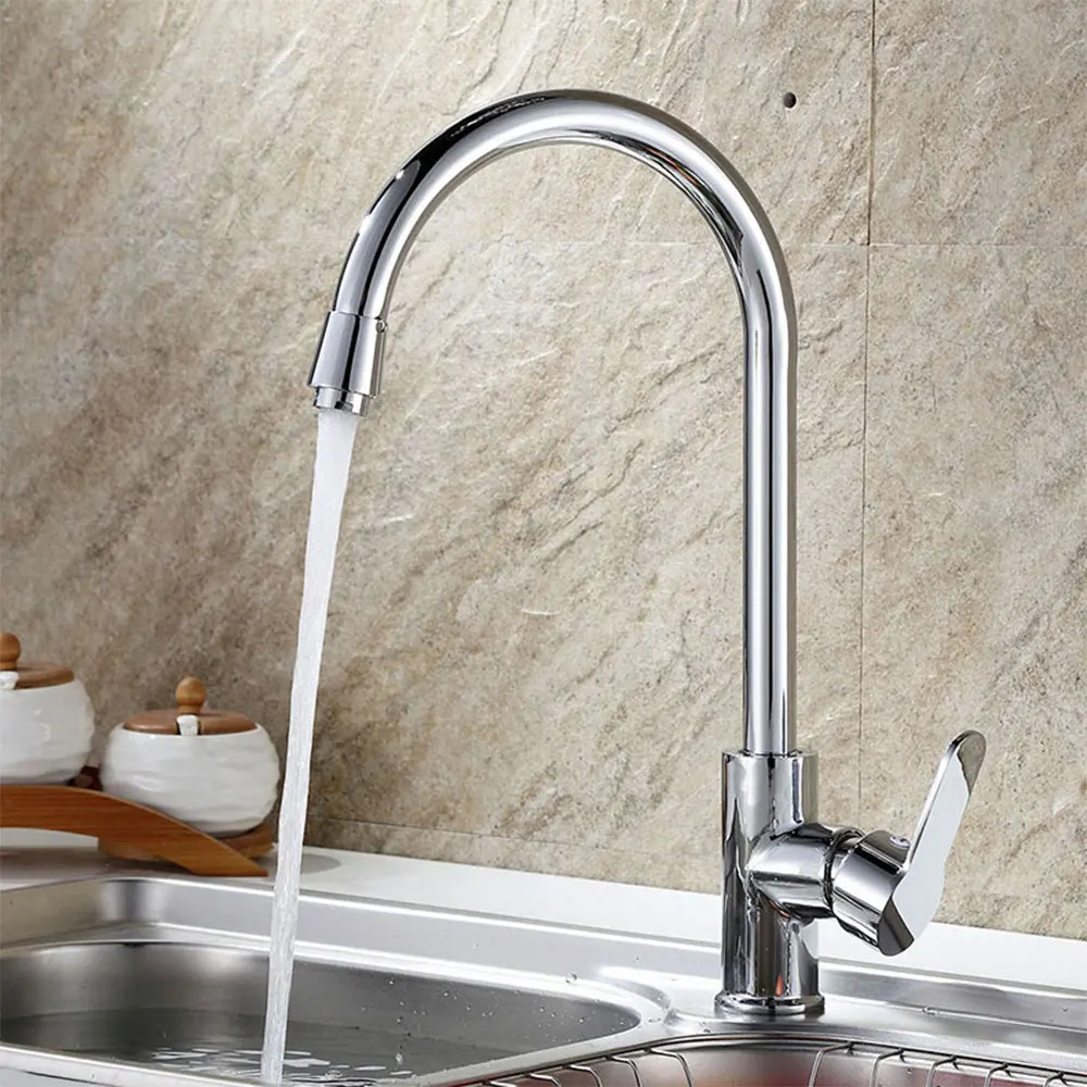 

Kitchen faucet pull out single hole rotating hot cold faucet bathroom water tap Country House Mixer Tap Kitchen Vegetable basin