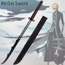 Bleach Kurosaki Ichigo Cosplay Anime Sword Bankai Mugetsu Katana Japanese Swords Carbon Steel