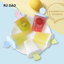 8 шт. формы для мороженого, Фруктового мороженого, инструменты для приготовления пищи, Прямоугольная форма, многоразовые, сделай сам, замороженное мороженое, поп формы для выпечки, ванны для мороженого