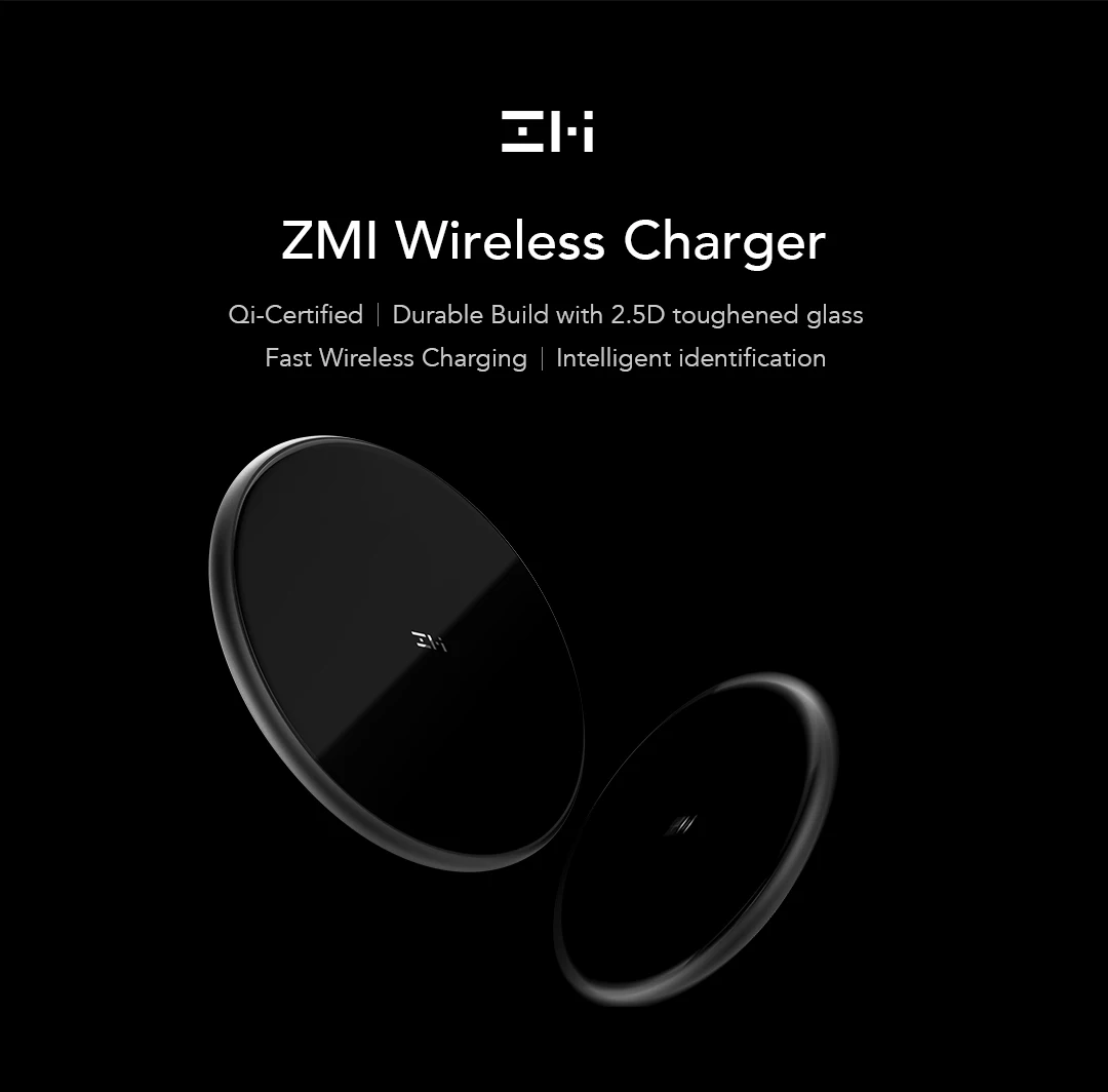 ZMI WTX10 LevPower X Qi-сертифицированный 7,5 Вт Беспроводное зарядное устройство Iphone 10 Вт Зарядка для samsung iPhone+ iPad для Mi