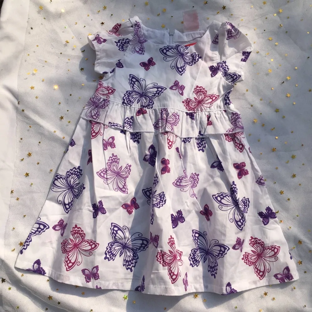 

kids summer clothes lovely girls sleeveless cotton printing dress baby girls clothes