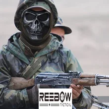Reebow Тактический Airsoft Пейнтбол Маска армейские череп маска Fallout армии Книги о военной технике открытый Охота поле игры черный, хаки