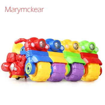 

1 pc in Red/ Blue/Yellow/Green Cartoon Vehicle Toy Motorbike Toy Mini Motorcycle Vehicle Kids Gift Model Motorcycle