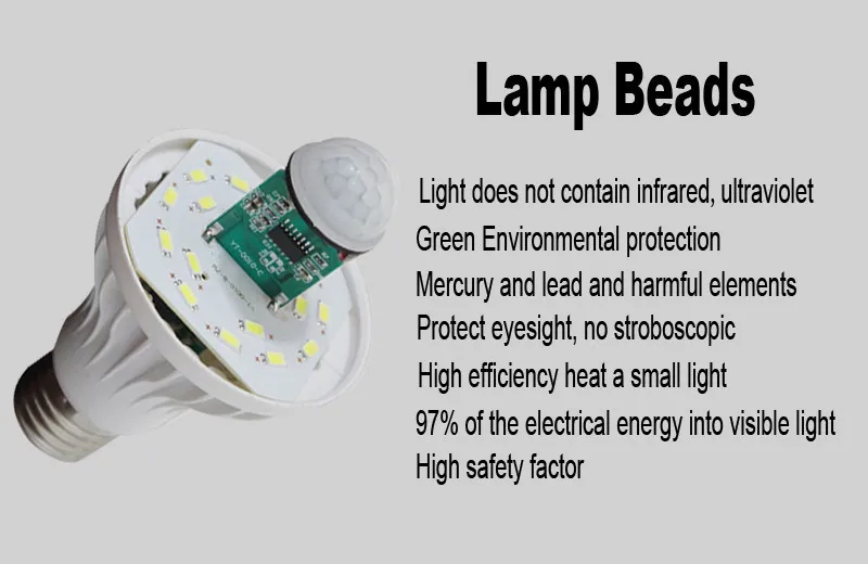 Интеллектуальный звуковой PIR датчик движения светодиодный светильник s SMD5730 E27 220 В 3 Вт 5 Вт 7 Вт 9 Вт 15 Вт Глобус лампы коридор лампа с датчиком