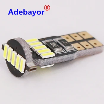 

100pcs 12V T10 Canbus 4014 15 SMD Led Bulbs Car Indicator Signal Door Lamp Parking Lights Free Shipping car accessories