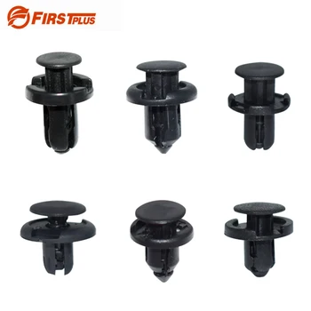 

100 X Car Auto Plastic Push Type Rivet Retainer Fastener Bumper Fender Clips For Honda Civic For Accord Fit CRV