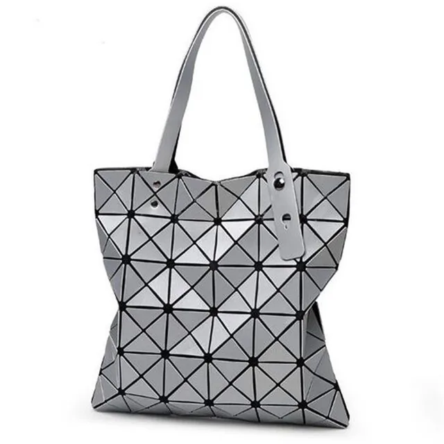 2018 Japan Geometry Bao Handbag Hologram Silver Black White Ladies Bag ...