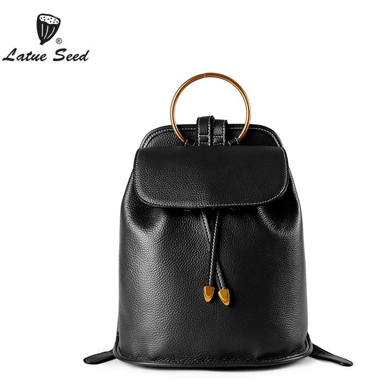 Latue Seed Backpack Women Genuine Leather 2018 New Solid Wild Tide Oxford Cloth Casual Ladies Fashion Backpack Black Green Latue Seed Backpack Women Genuine Leather 2018 New Solid Wild Tide Oxford Cloth Casual Ladies Fashion Backpack Black Green