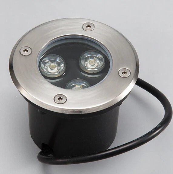 

Fre Shipping 3W LED underground light 100*88mm LED buried lights IP68 Outdoor landscape garden light waterproof AC85-265v