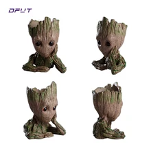 Action Figure Baby Grootted Doll Tree Man Grootted Guardians of the Galaxy Avengers Flowerpot Action Figures Home Decoration Toy