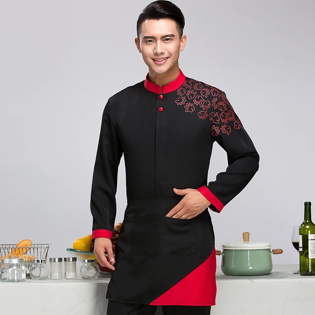 Hotel Restaurant Waiter Work Clothes Long Sleeved Female Chef Clothing