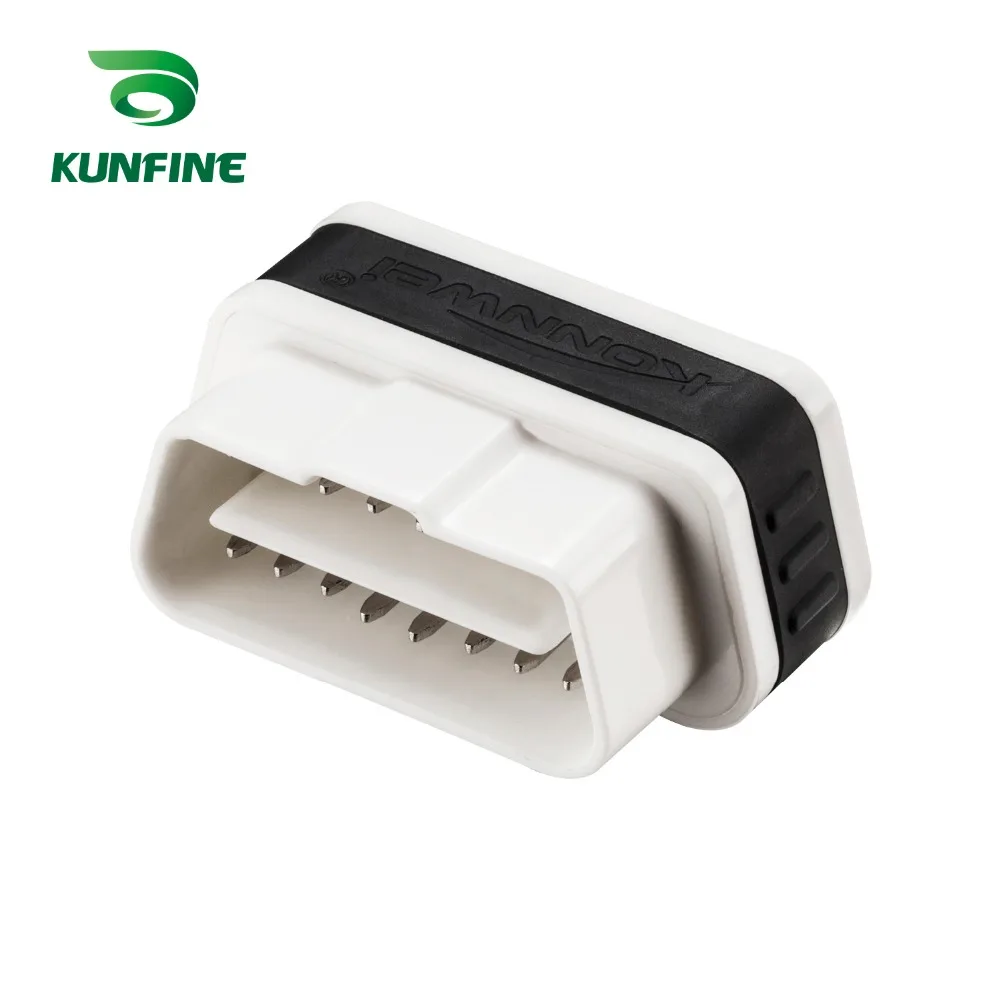 KUNFINE супер мини KW901 WI-FI ELM327 V1.5 ODB2 OBDII автомобиля диагностический сканер инструмент ELM 327 Code Reader Работает на iOS телефона Android