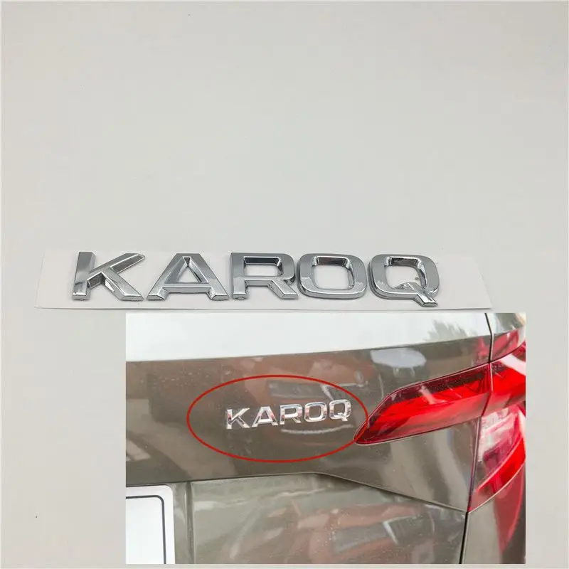 

For Skoda Karoq Emblem Rear Tailgate Trunk Logo Badge Decals 57A853687A 2ZZ