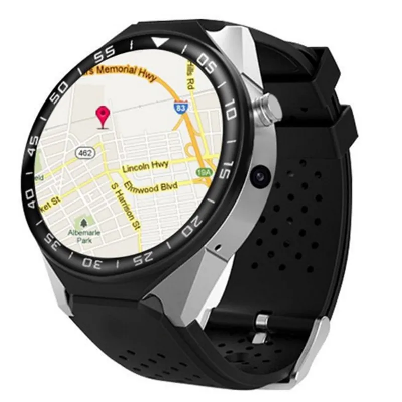 3G Android 5.1 Smart Watch Wristwatch 1GB Ram MTK6580 16G Rom Quad Core 5.0MP Camera Pedometer Heart Rate Wifi GPS SIM Bracelet