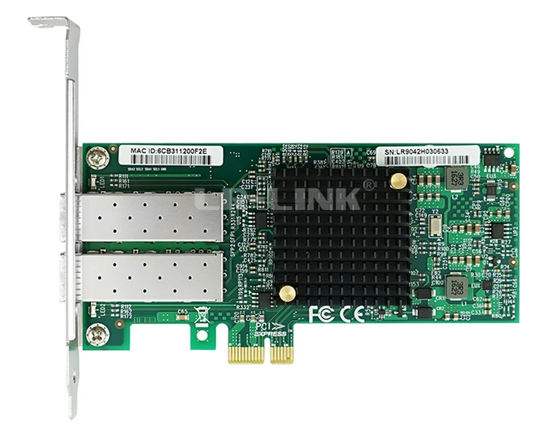 LREC9042PF-2SFP-PCIe x1 100FX Dual SFP Port Fiber NIC Intel 82580 Based ( 2 x SFP)8