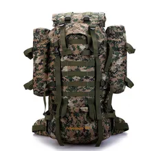 80L Outdoor Military Tactical Camouflage Bag Large Capacity Men Women Camping Hiking Mountaineering Waterproof Travel Backpack