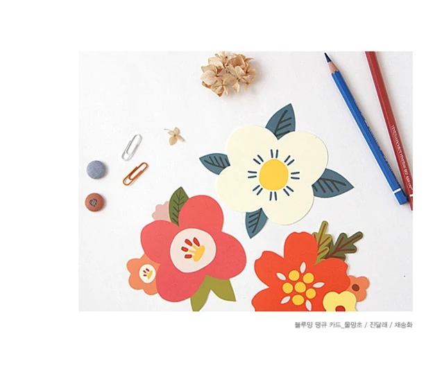 10 шт. креативные цветы благословение маленькие поздравительные открытки милые открытки на день рождения подарочные открытки
