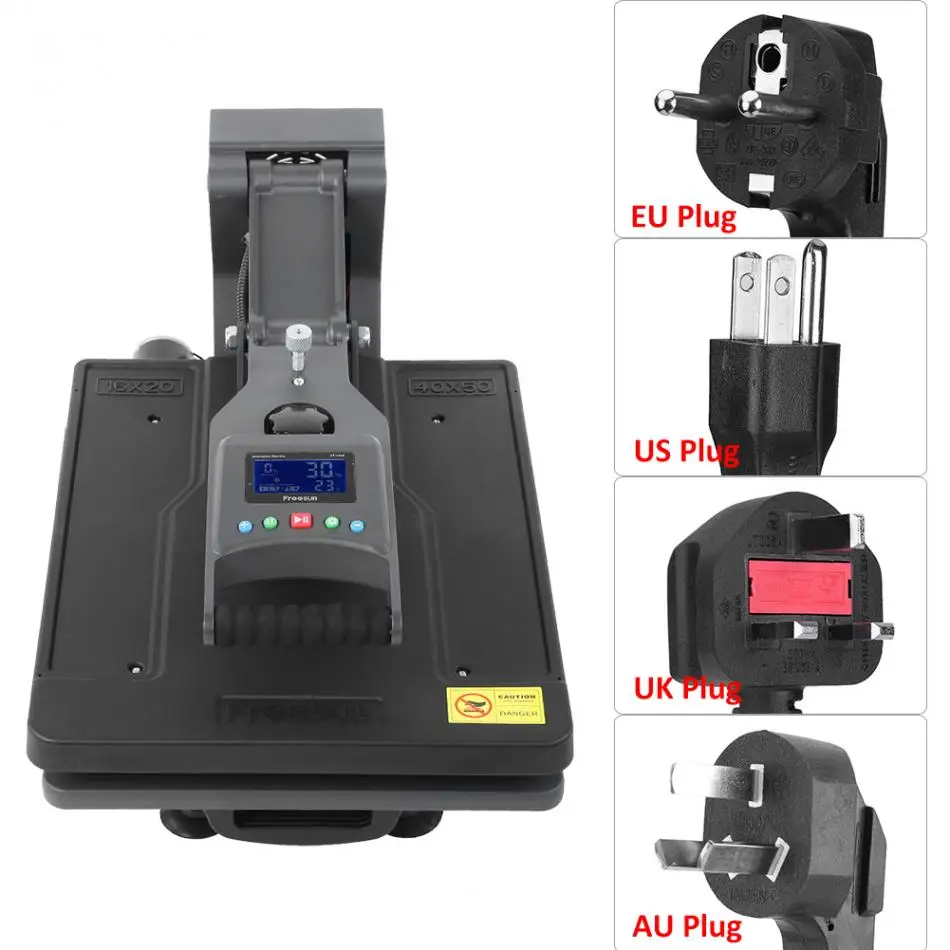 Excellent 40*50cm Hydraulic High Pressure Digital Manual T-shirt Heat Press Machine 12