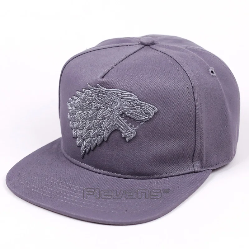 

Cool Fashion Wolf Baseball Cap Summer Hat Hip Hop Snapback Caps Winter is Coming Stark Hats