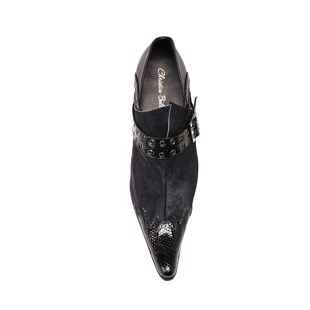 Мужские туфли оксфорды из натуральной кожи с пряжкой|oxford black|oxford menoxford leather |