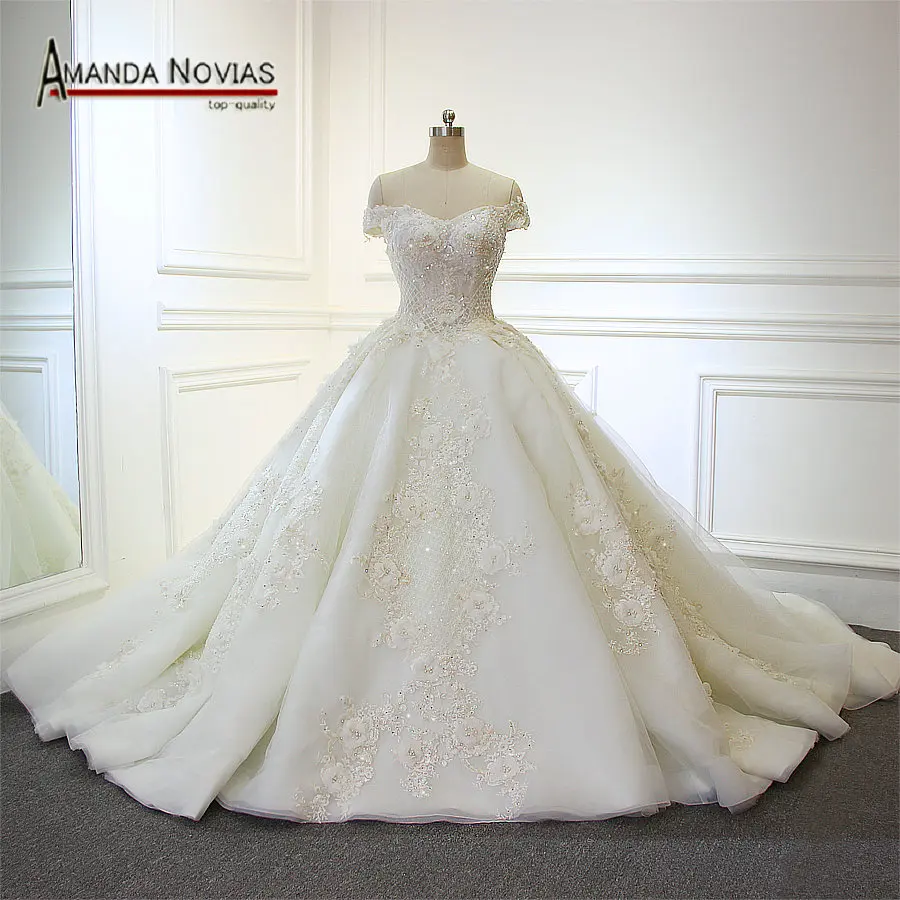 Роскошное Новое поступление свадебное платье бальное платье блестящее платье невесты с отделкой бисером