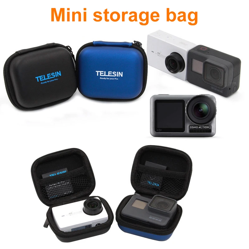 Мини чехол из ПУ для спортивной камеры Xiaoyi OSMO Action Xiaomi Yi 4K Gopro Hero 7 6 5 4 3 SJCAM Sj4000 EKEN H9