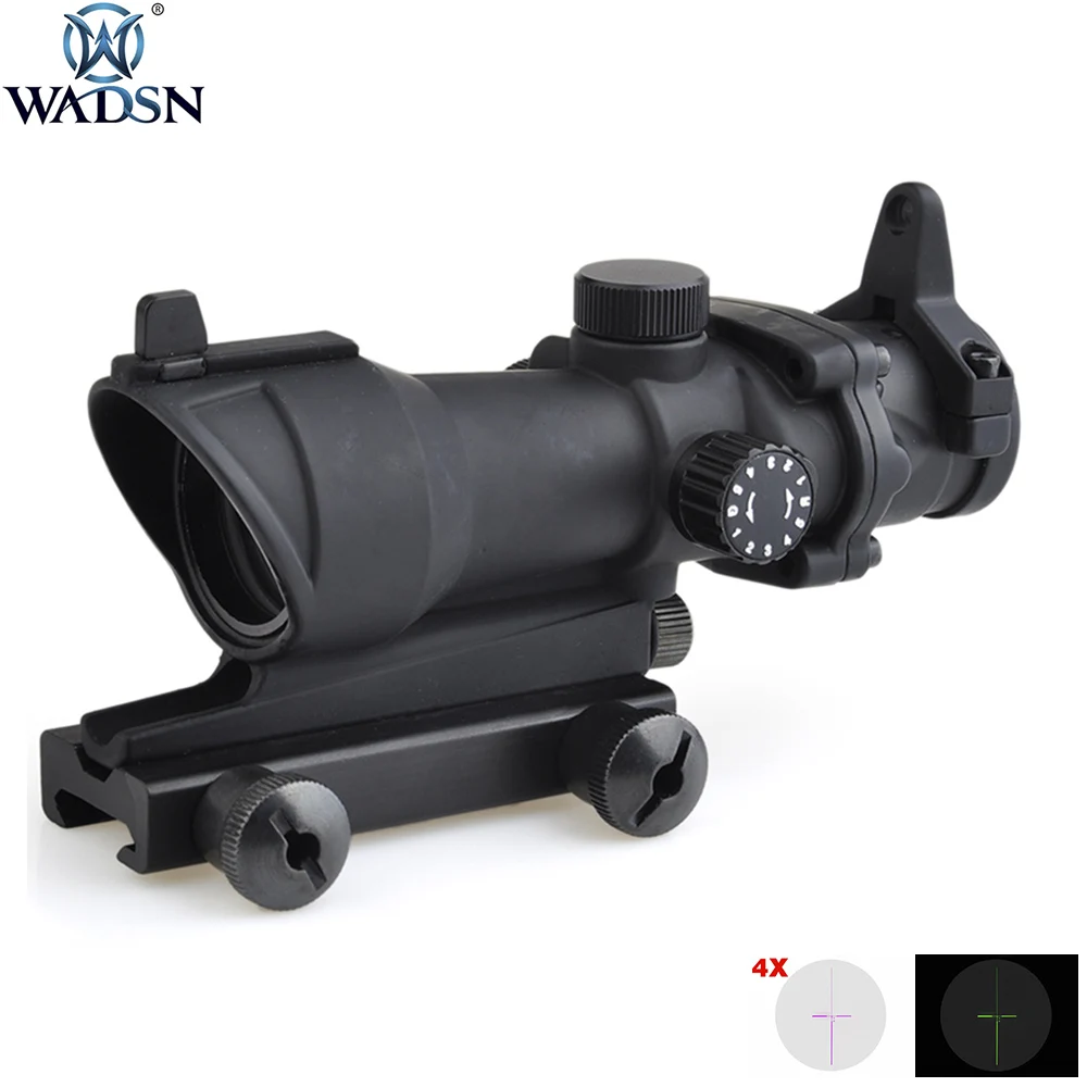 

WADSN Outdoor Airsoft Hunting Optics ACOG 4X32 Red Green Dot Scope Tactical Shooting Rifle scope Sight AO5318
