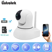 Lintratek Surveillance IP Camera Wifi HD 720P Security Video Camara 16G TF Card Motion Detection Baby Monitor Lintratek Surveillance IP Camera Wifi HD 720P Security Video Camara 16G TF Card Motion Detection Baby Monitor