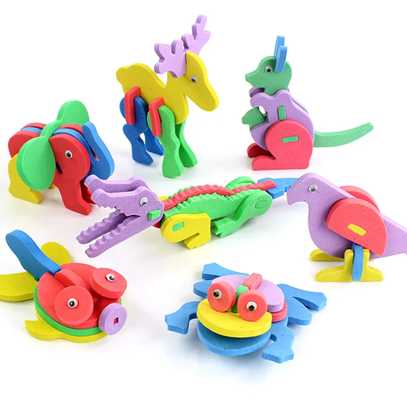 

Animal Figures EVA Puzzles Ramdom Model Kids Educational Toy