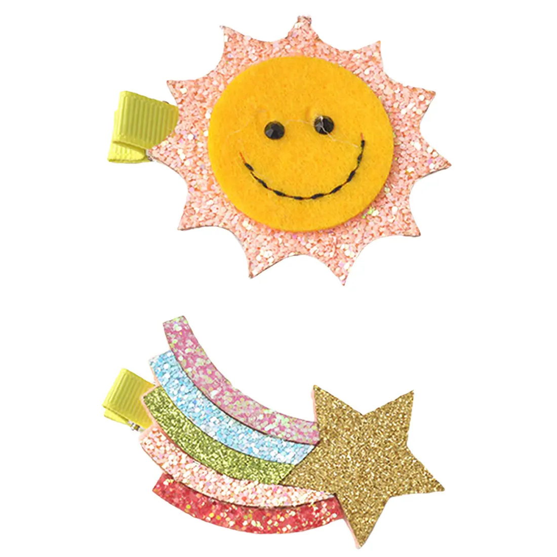 New Fashion 1 PCS Sun Moon Rainbow Clouds Hairpins Girls Hair Accessories Children Headwear Baby Hair Clips Headdress New Fashion 1 PCS Sun Moon Rainbow Clouds Hairpins Girls Hair Accessories Children Headwear Baby Hair Clips Headdress