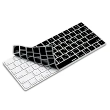 XSKN Hebrew keyboard Cover for Magic Keyboard XSKN Isreal Hebrew Black Silicone Keyboard Skin for Apple