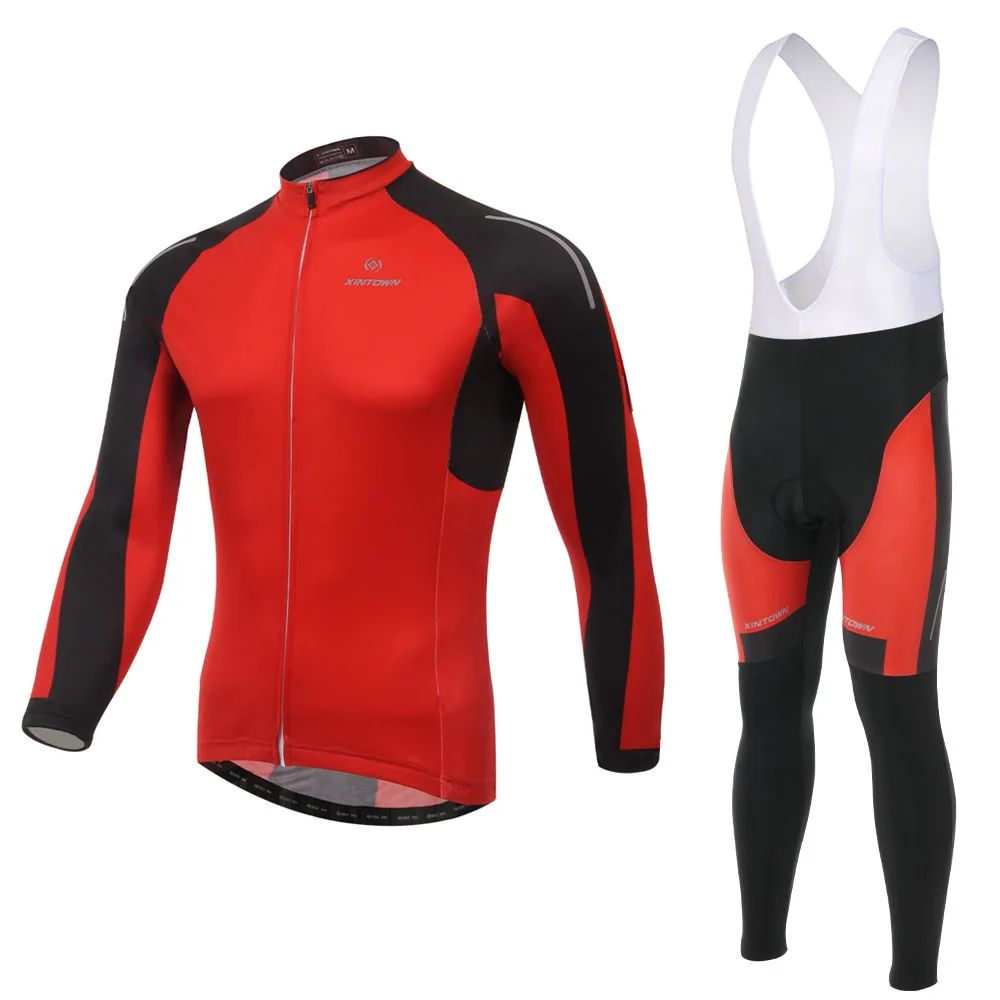 

Cycling Set Long Sleeves Bib Pants GEL Pad Anti-sweat Quick Dry Breathable Bike Bicycle Riding Jersey Suit Clothing Ciclismo