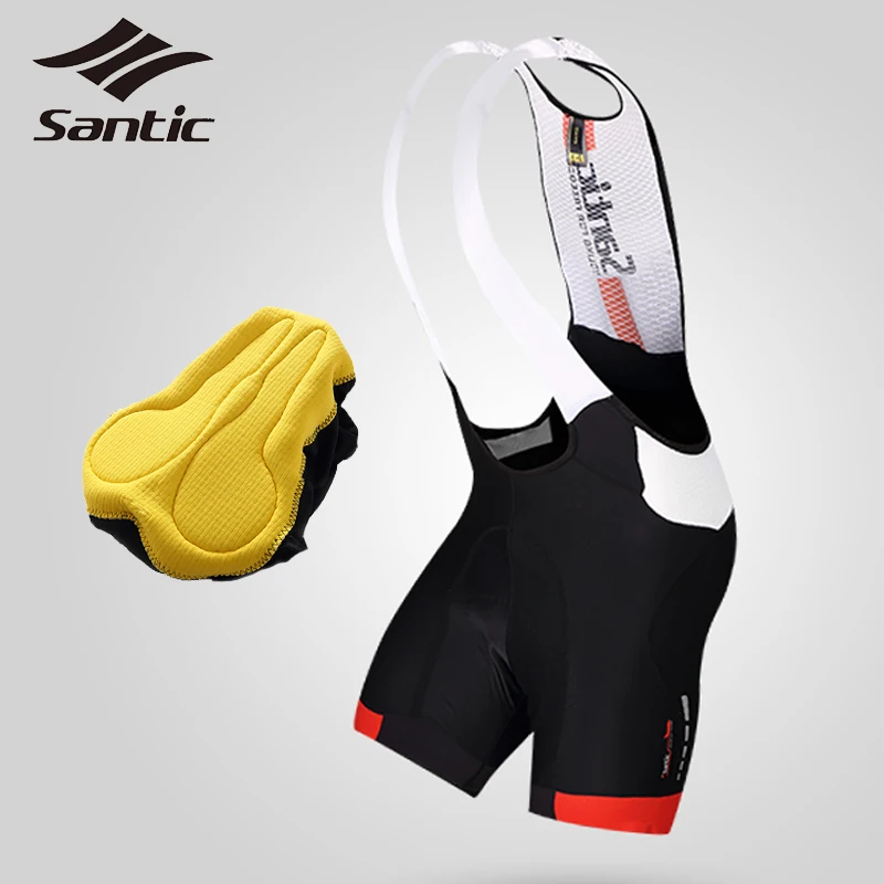 SANTIC мужские летние шорты-комбинезон с для велоспорта Coolmax гелевые мягкие профессиональные велосипедные шорты с нагрудником, колготки для велосипеда, велосипеда, велоспорта, MTB шорты