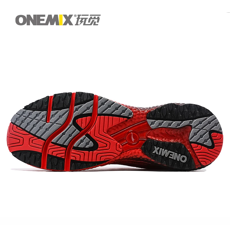 ONEMIX женская обувь для бега для женщин спортивные кроссовки красный Zapatillas теннисные Спортивные туфли уличные Прогулочные кроссовки 5,0