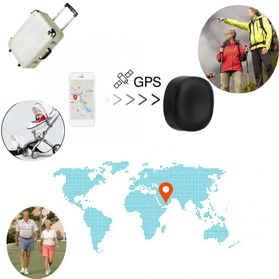 Мини-gps-локатор Pet локатор реального времени для детей отслеживание звука записи позиционирования