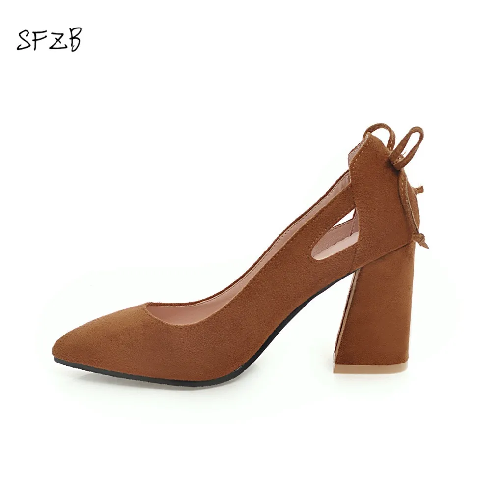 brown heels for work