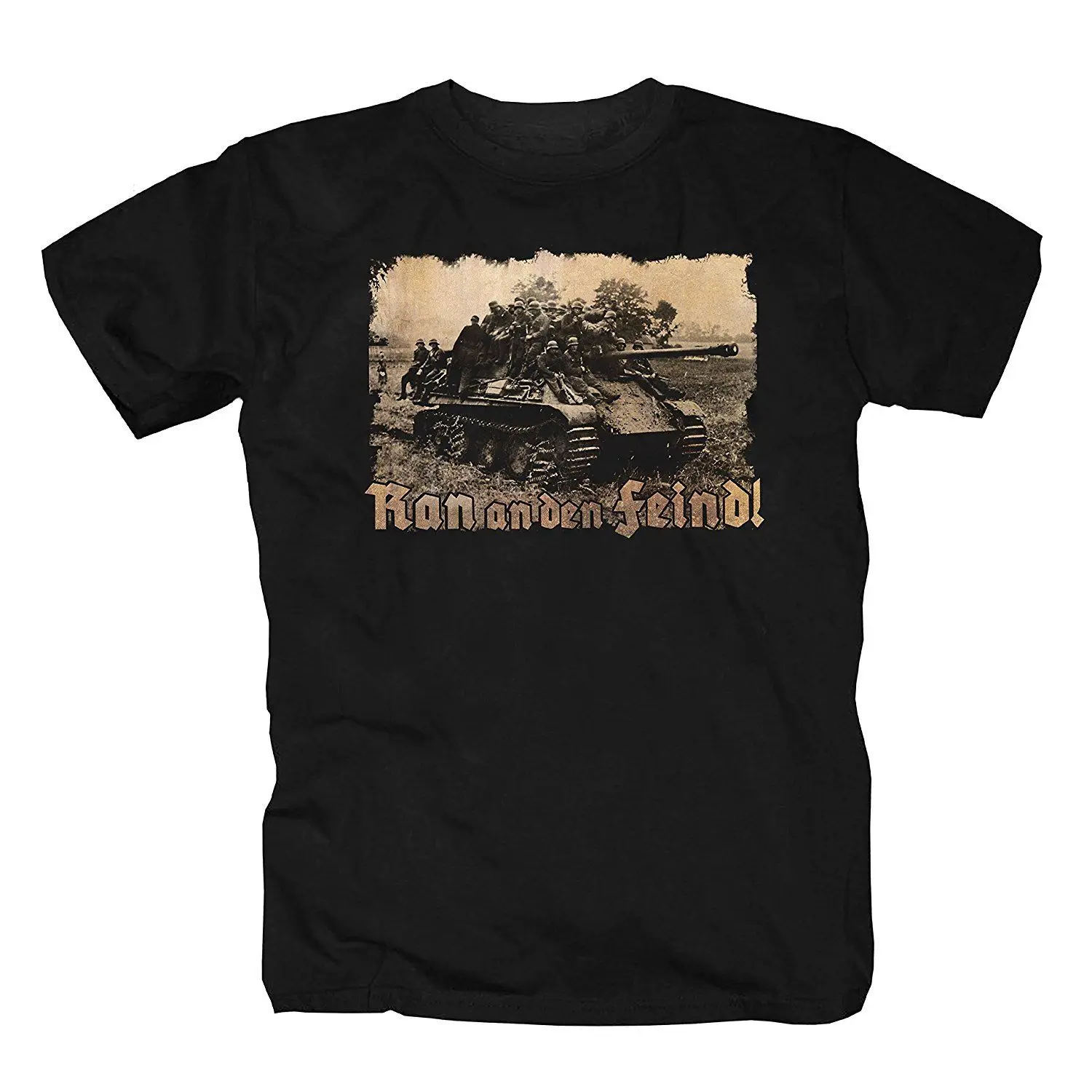 

Tees Male Harajuku Top Fitness Brand Clothing Shirt T-Shirt T-Shirt Commemorating Army German Reich Soldiers Honor Tee Shirt