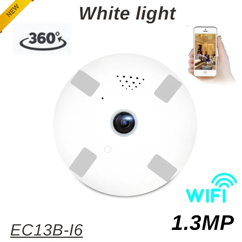 360 градусов smart panoramin IPC Беспроводная ip-камера рыбий глаз 1.3mp встроенный микрофон и