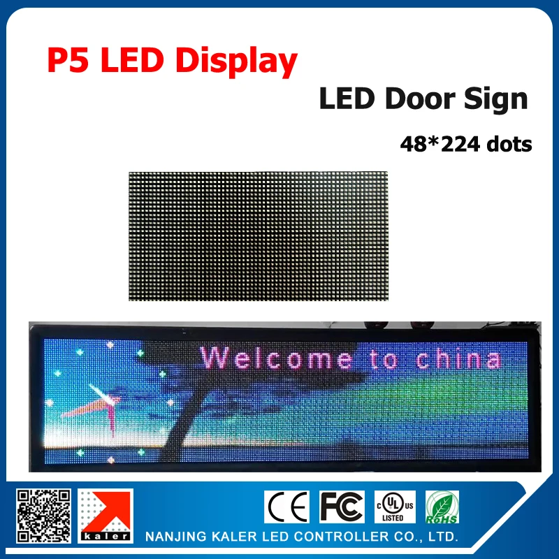 

TEEHO Indoor P5 LED Module Full Color 5mm RGB LED Pane 64*32 Pixel RGB Sign LED Video Module 21pcs LED P5 for 53*229cm Display