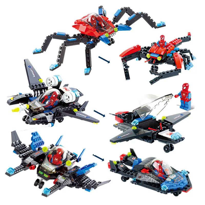 

3pcs/set Super hero Spiderman Star Wars Figures Legoings Building Block Toys For Children DBP350