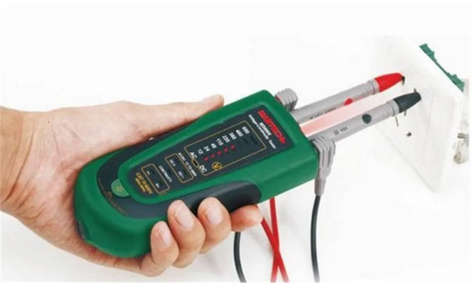 

MASTECH MS8906 Auto Range Electronic AC DC Voltage Continuity Tester 12V~600V LED Indicator Phase Sequence Test