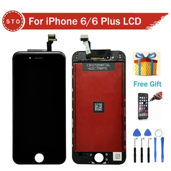 Grade AAA No Dead Pixel For iPhone 6 LCD 6 Plus LCD Display With Touch Screen Digitizer Assembly Black&White Free Shipping