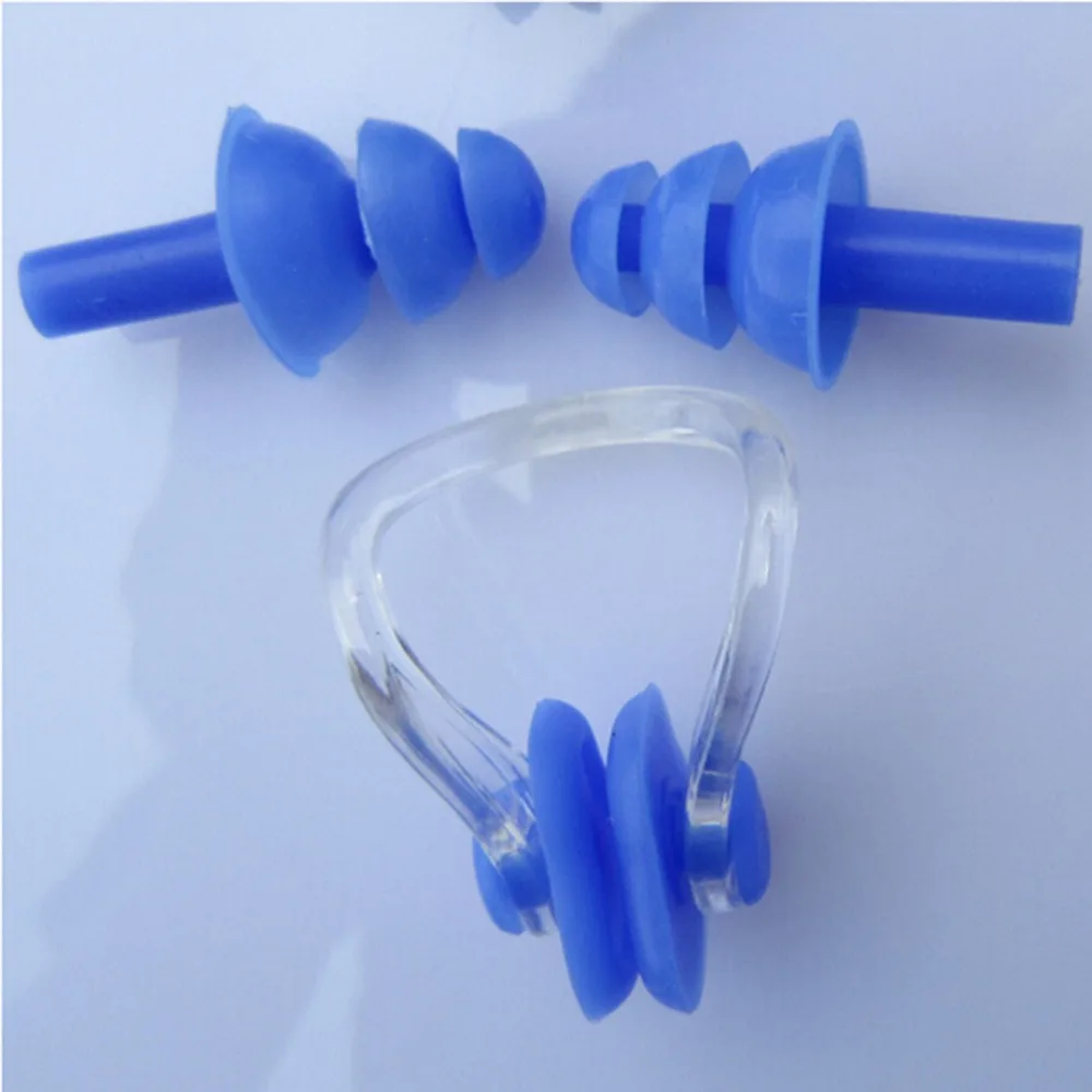 WHALE Factory Direct Soft Silicone Swimming Nose Clip+ 2 Earplugs Suit Swim Earplugs Gear Pool Accessories Water Sports
