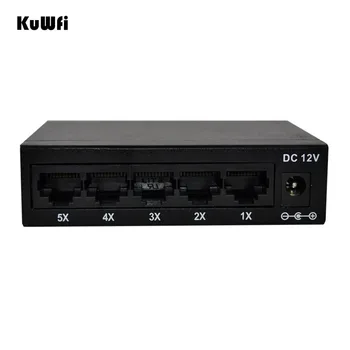 

5 Ports 10/100Mbps Fast Ethernet Switch Network Full Half Duplex Transfer High Performance Mini Ethernet Switch HUB Desktop RJ45