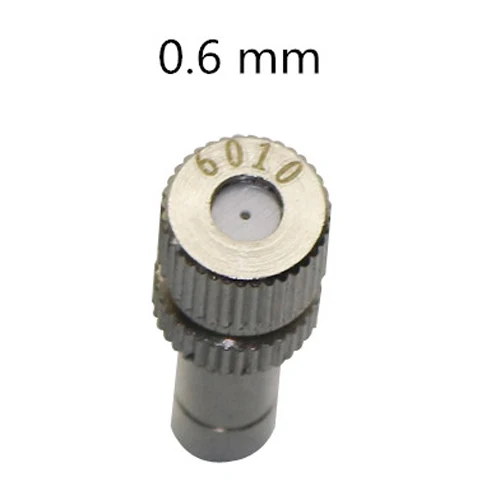 0,2-0,6 мм распылитель для запотевания, быстроразъемный разбрызгиватель, нажимное распылительное сопло низкого давления с фильтром, 3 шт - Цвет: 0.6 mm mist