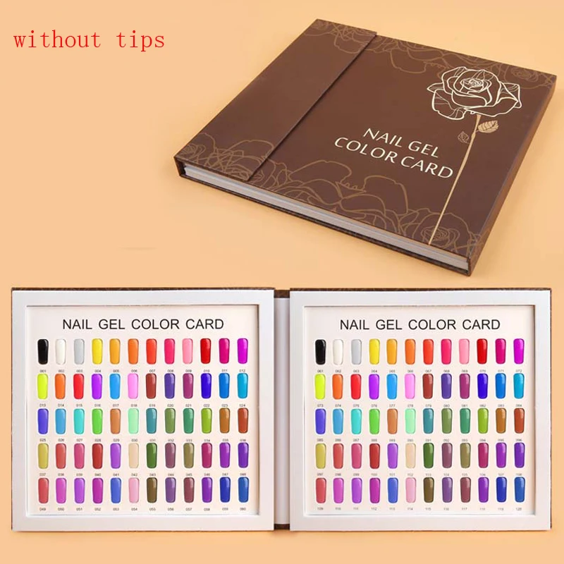 120 Colors Nail Gel Polish Display Book Chart Nail Art Display Book