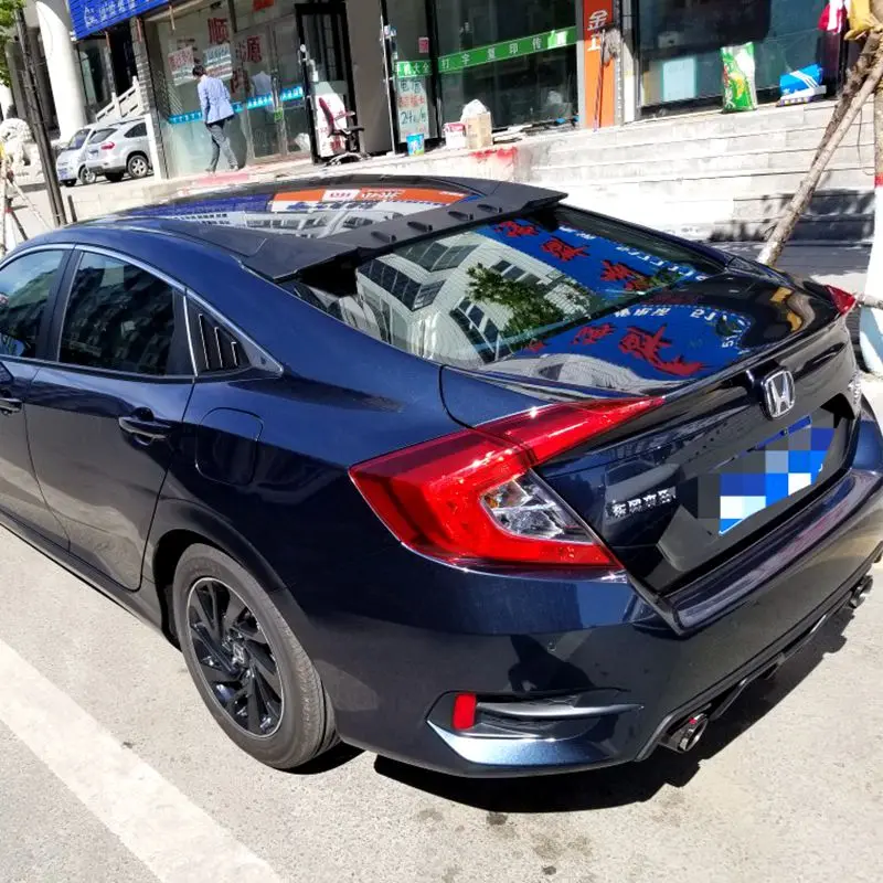 Для honda civic спойлер стайлинга автомобилей 4 дверей из АБС-пластика крыши автомобиля украшения для honda civic спойлер