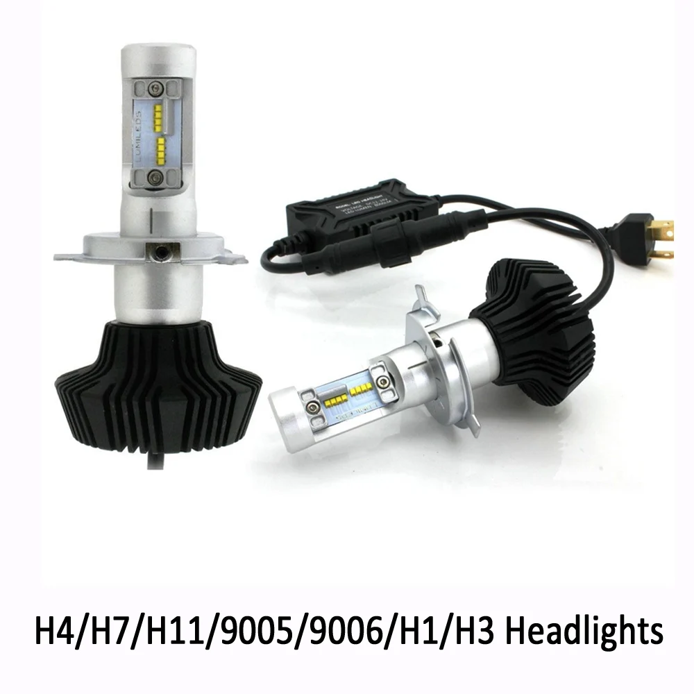 1 Set H4 Car LED Headlight Kit High Low Beam H7 H11 9005 9006 H1 4000lm