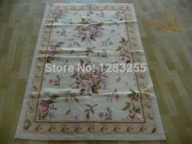 

Various Flower Decorative Needlepoint Antique Chinese Hand-made Wool For Carpets Living Room Folk Art