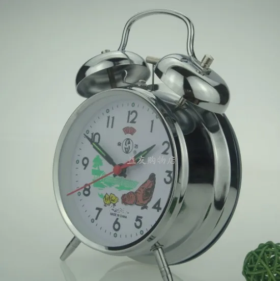 Retro nostalgia mechanical alarm clock no battery movement manual